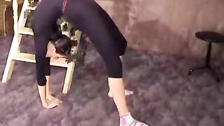 A beautiful gymnast has excellent flexibility and is very fond of stretching, episode 2
