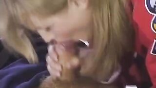 The fan gave a hockey player her ass to fuck