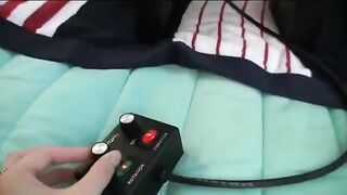 Three girls are having fun and experimenting with sex