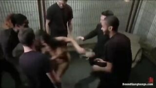 Five guys were fucked by a defenseless girl with toys