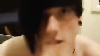 The guy really likes to swallow the sperm of his friends, it’s his thing