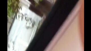 A guy came out of his house and started to masturbate