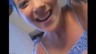 Midget man fucked the babysitter with small tits