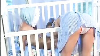 Midget man fucked the babysitter with small tits