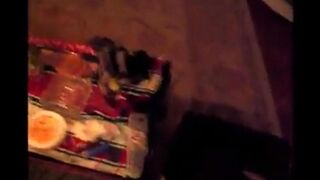 A drunk girl was messing around on the floor, her friend captured it all