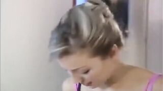 She was fucked by two guys, she could not refuse them