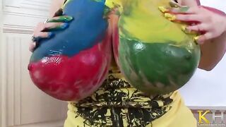 The artist-muse brings you to the greatest solo masturbation show