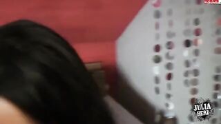 A stunning brunette with beautiful breasts gets fucked by her beloved
