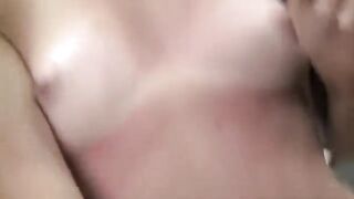 First anal experience for young brunette model at casting session