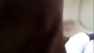 A handsome guy pulled his cock out and started jerking it in front of the girl