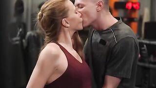 Redhead girl receives anal training with a strong, dominant figure in 4K
