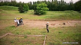The man gets a passionate sex with a minimum of caca
