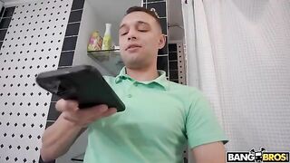 A stepson with a big dick drives his hot stepmom wild