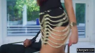 A new guard is checking the security of the hotel - hot interracial sex