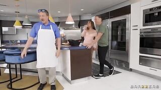 A new neighbor gets oily anal hole railed on the street