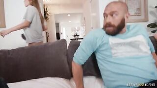 Horny girlfriend fucks with another guy and swallows his cum