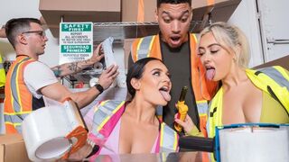 Working Girls 3 is an orgy video with three girls and a bunch of guys