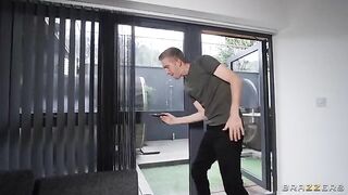 A girl is being fucked while her husband is jerking off