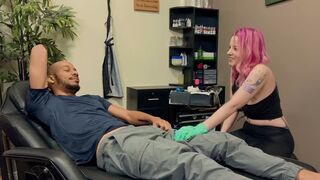 Fun with a guy with a tattoo on his dick