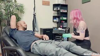 Fun with a guy with a tattoo on his dick