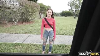 A model is ready to do anything to earn some money fast