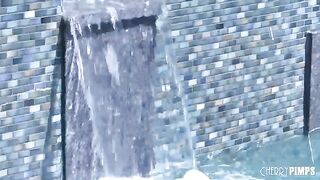 A rich girl seduces her pool boy in a steamy encounter
