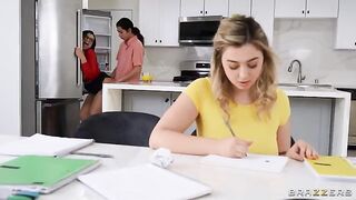 Tutor Tips & Big Natural Tits - unforgettable threesome with big tits