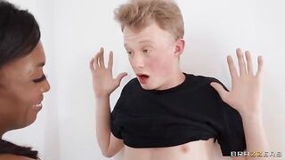 The prankster gets a pussy sandwich from two beauties