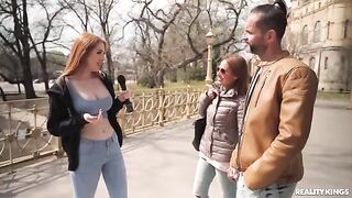 Two redheads have sex with each other, showcasing their passion in an intense encounter