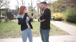 Two redheads have sex with each other, showcasing their passion in an intense encounter