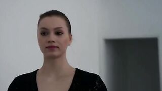A man enjoys anal sex with a beautiful girl at the dance studio