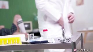 The doctor's limp dick is cured by a hot patient