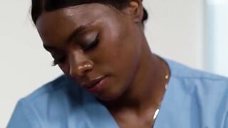 Forbidden feelings: two black beauties lick each other’s pussies in a steamy massage scene