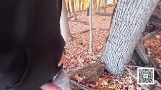 A couple enjoys a romantic walk and sex in the park
