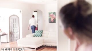 The wife caught her husband jerking off with Liv Revamped