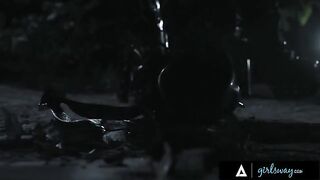 Thirsty Huntress Bangs Big-Titted MILFs in a Post-Apocalyptic Wasteland