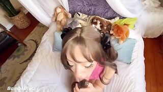 Young and nasty teen with wet pussy and queef issues begging for cock and facial