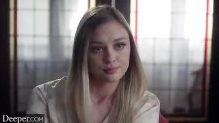 A hot girl is fucking with the man in uniform, as Amber Moore does