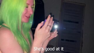 Girl sucked her friend’s boyfriend’s dick on a dare at the party