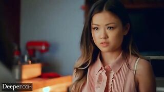 Hot babes Lulu Chu and Gianna Dior enjoy an intense threesome experience