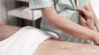 Erotic massage with a happy ending, oiled and sensual