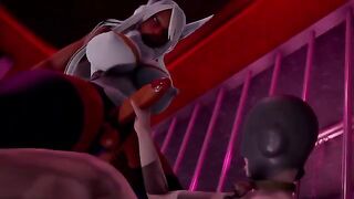 Futa Mirko gets her asshole gapped by a cock