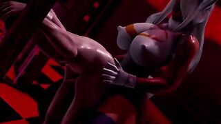 Futa Mirko gets her asshole gapped by a cock