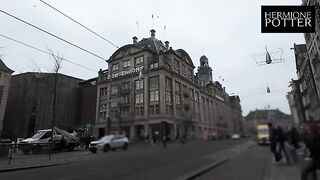 A cute girl was picked up on a walk and taken for sex