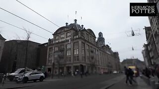 A cute girl was picked up on a walk and taken for sex