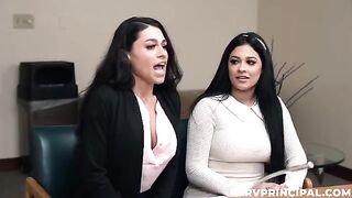 Those are the working moments. A girl has sex with her partner in the office