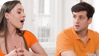 A guy had sex with his stepmom in an unusual pose