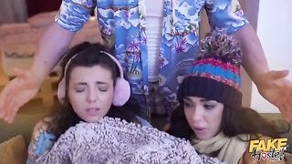 Their sweet pussies are dripping wet - a stunning sight