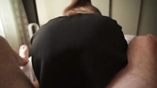 My stepsister caught me jerking off her panties and we fucked