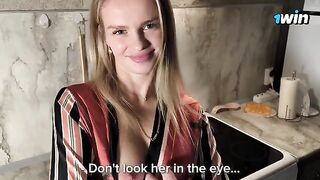 The neighbor helps the husband when he has problems with his wife